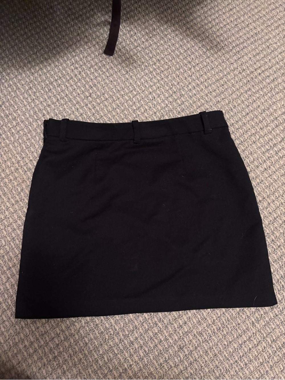 H&M Black Mini Skirt with Belt Loops